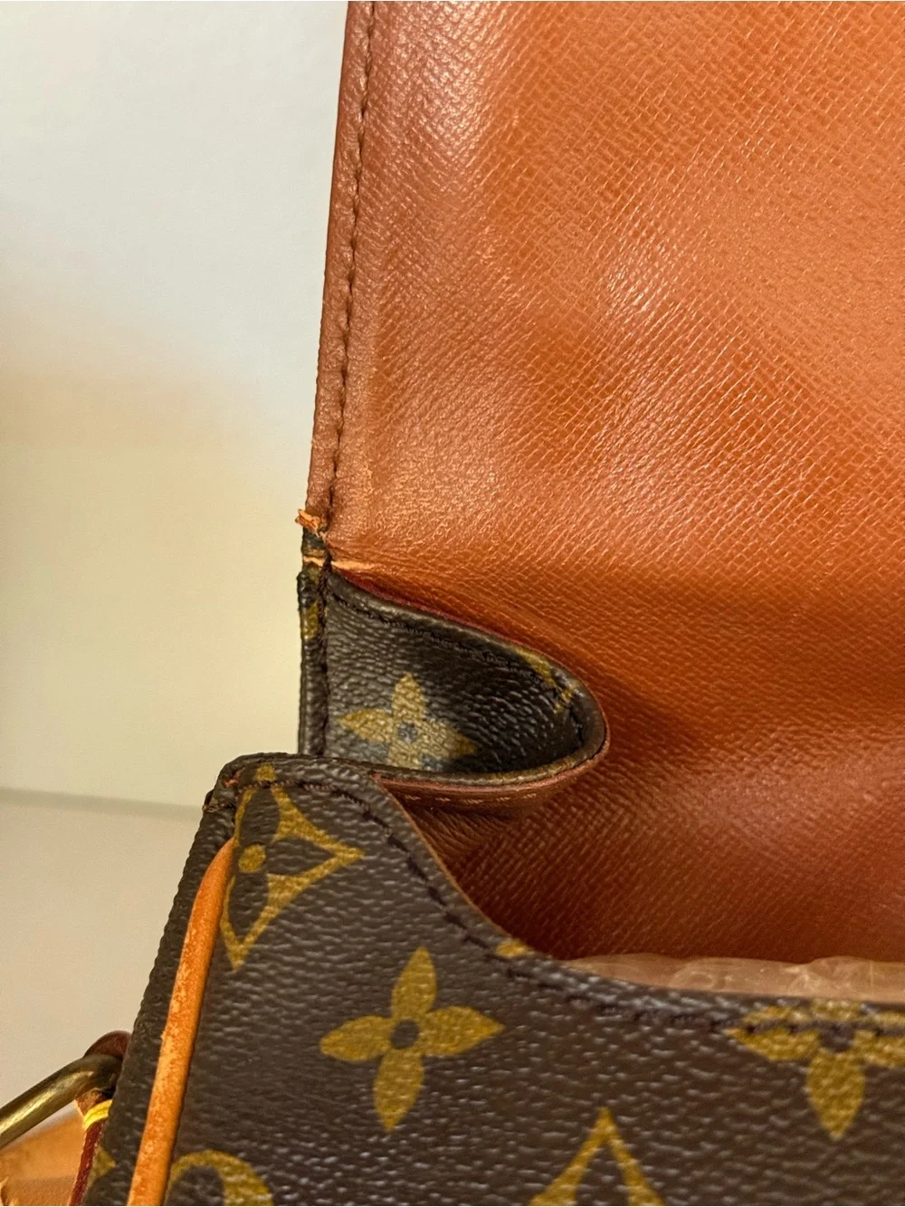 Low start🌟 LOUIS VUITTON Cartouchiere GM Shoulder Bag Monogram 🌟1984 - Picture 15 of 17